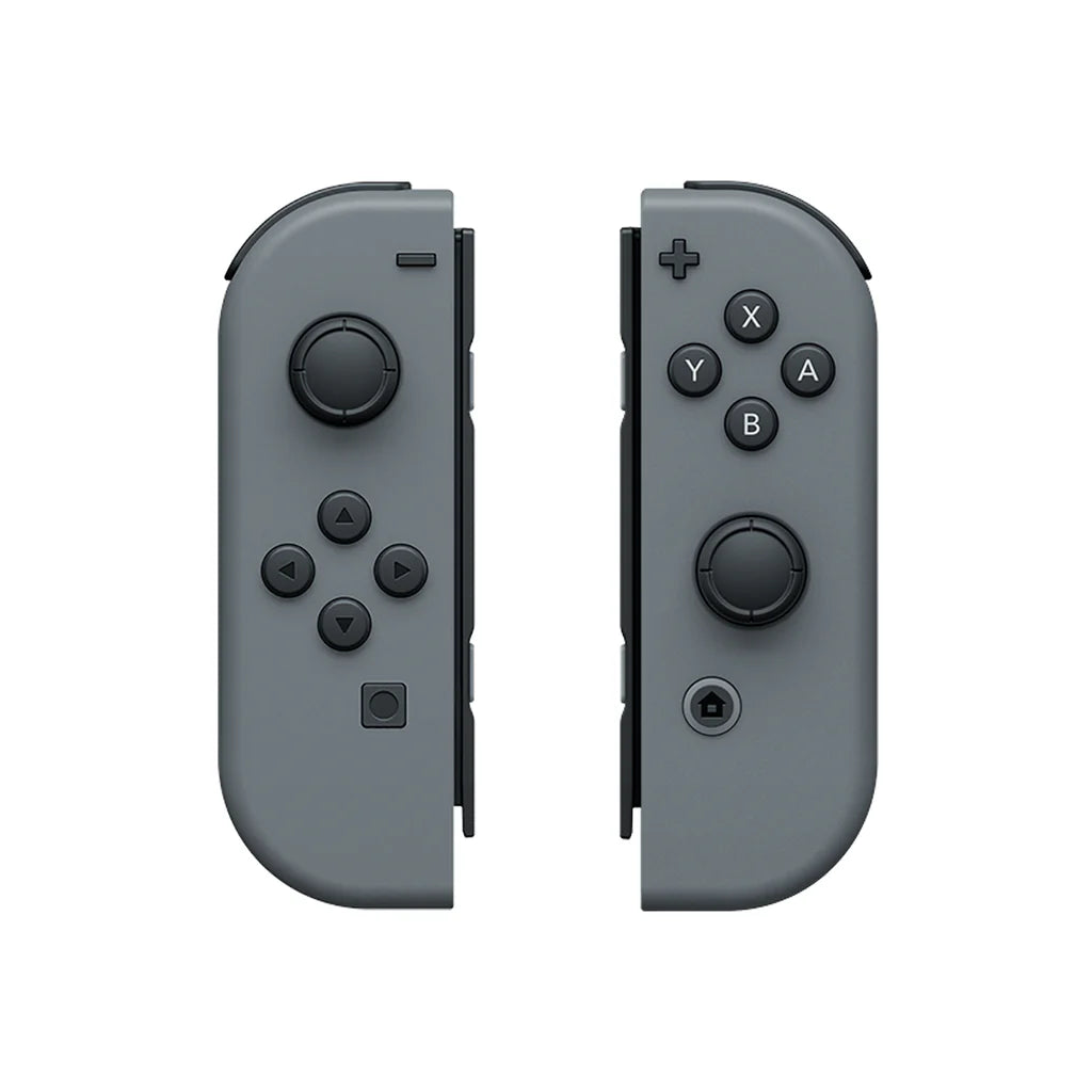 Nintendo Switch system with dock and grey Joy Cons featuring versatile home and portable gaming modes lone joycons