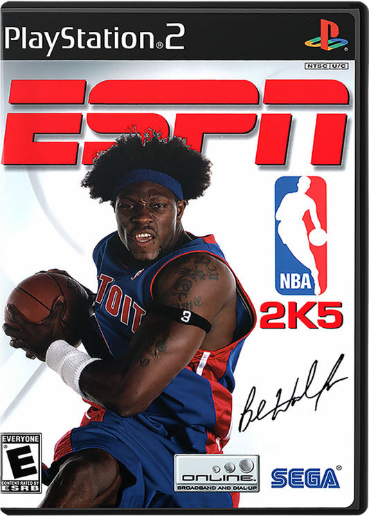 ESPN NBA 2K5 cover art for PlayStation 2 (PS2) video game