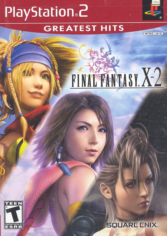 Final Fantasy X-2 Greatest Hits cover art for Playstation 2 Role Playing video game.