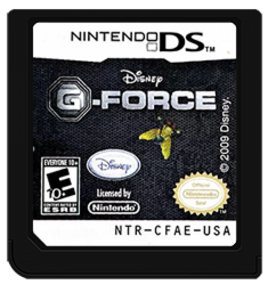 Disney G-Force cartridge art for Nintendo DS (DS) action adventure video game