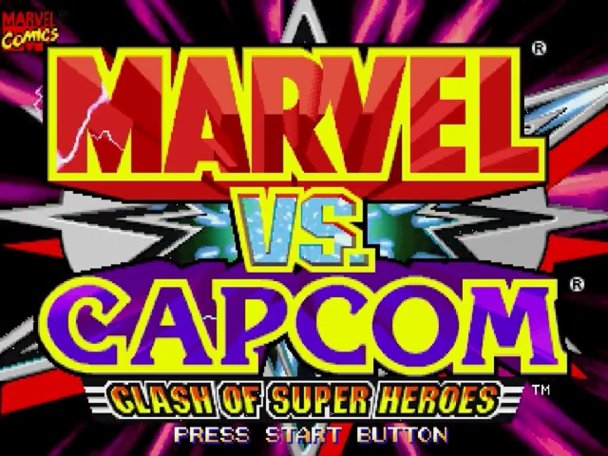 Marvel vs. Capcom Dreamcast featuring classic arcade-style fighting gameplay with Marvel and Capcom characters gameplay