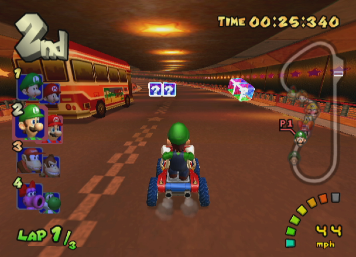 Mario Kart: Double Dash!! gameplay for GameCube (GC) kart racing video game