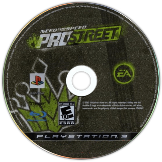 Need for Speed: ProStreet disc for PlayStation 3 (PS3) video game