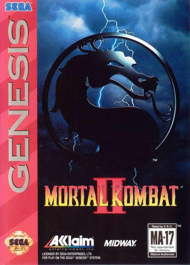 Mortal Kombat II cover art for Sega Genesis (GEN) video game