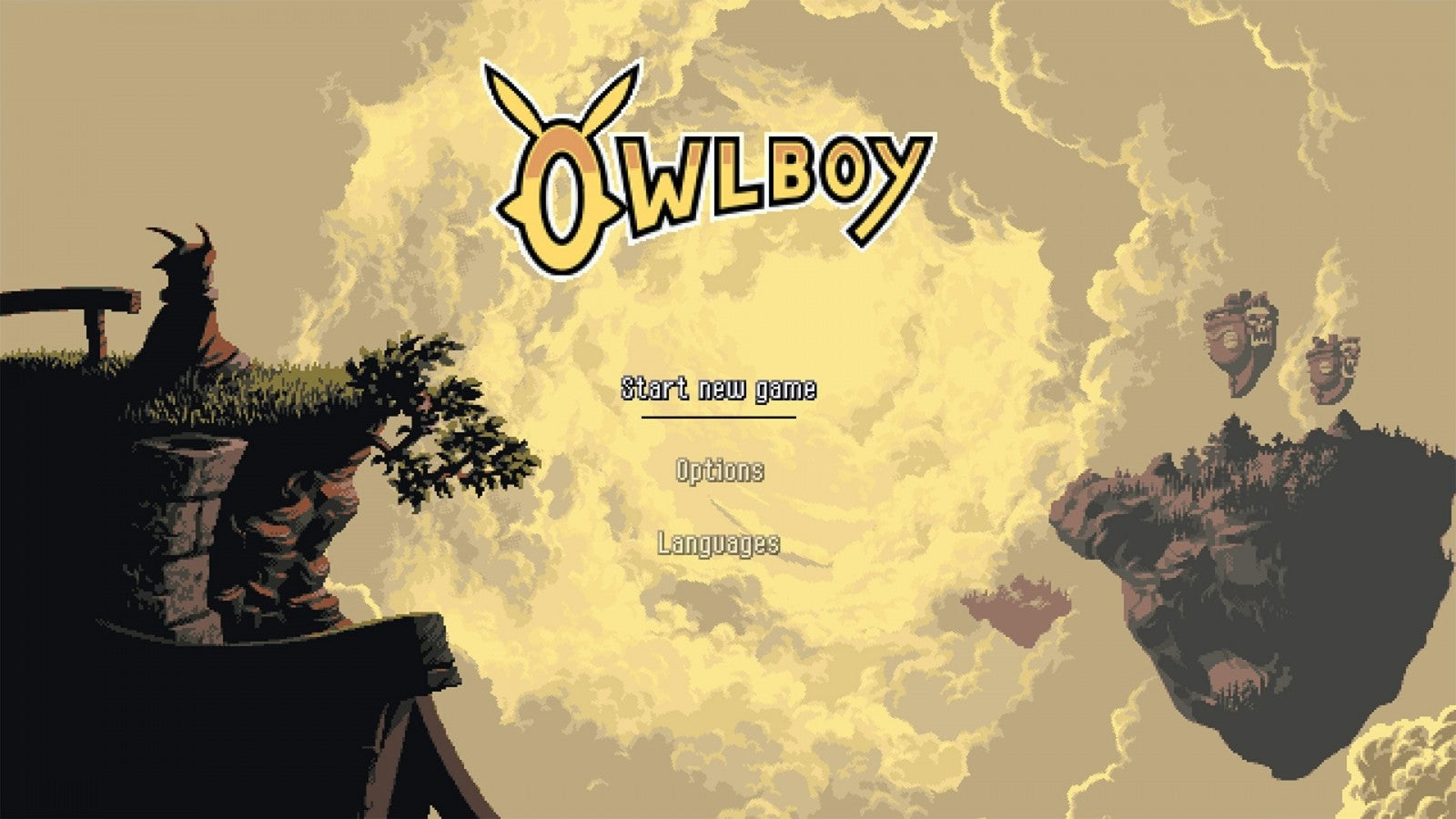 Owlboy title page for Nintendo Switch (NS) video game