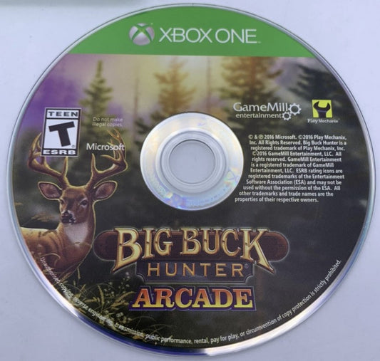 Big Buck Hunter Arcade – Xbox One (XONE) disc for fast-paced arcade hunting shooter game