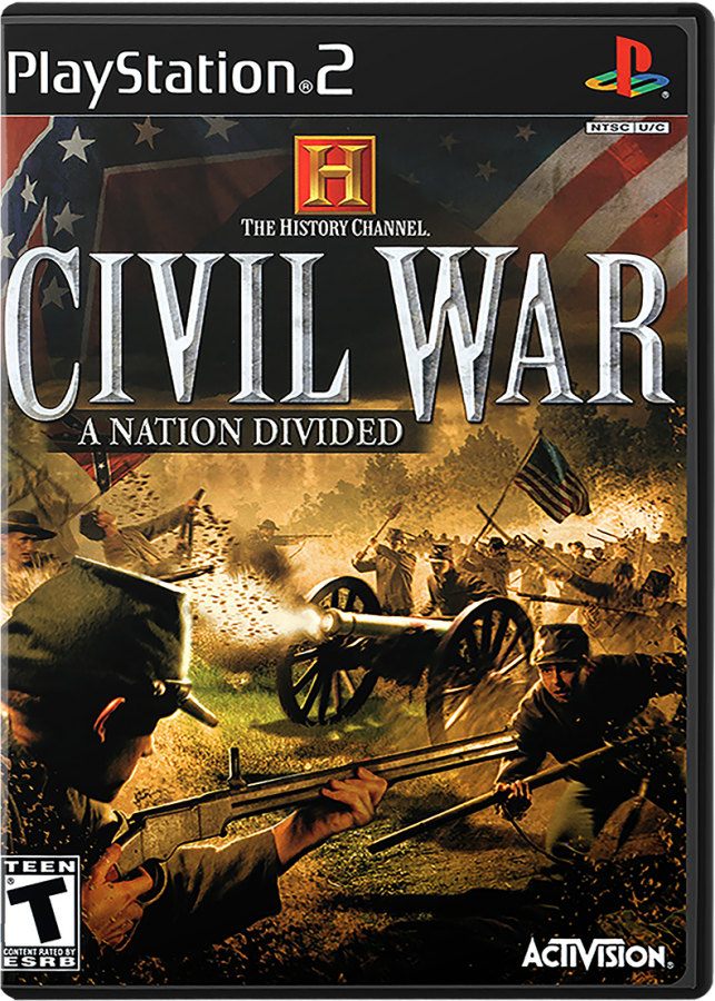 History Channel: Civil War: A Nation Divided cover art for PlayStation 2 (PS2) video game