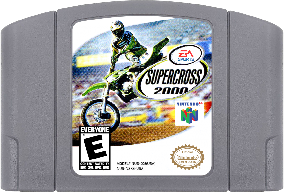 Supercross 2000 cartridge for Nintendo 64 N64 video game