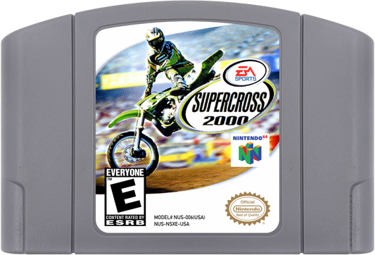 Supercross 2000 cartridge for Nintendo 64 N64 video game
