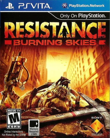 Resistance: Burning Skies cover art for Playstation VITA (VITA) video game