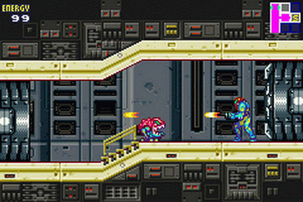 Metroid: Fusion – Game Boy Advance (GBA) Gameplay Art for this Video Game