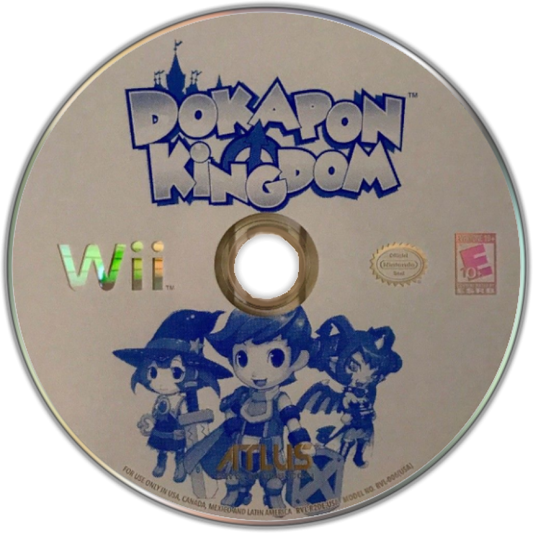 Dokapon Kingdom disc art for Nintendo Wii (Wii) video game