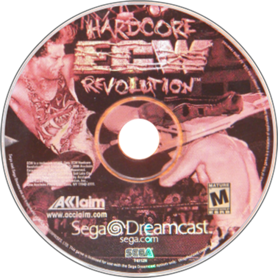 ECW Hardcore Revolution disc art for Sega Dreamcast (DC) video game