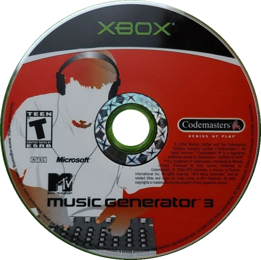 MTV Music Generator 3: This Is the Remix music creation video game featuring advanced beat mixing tools licensed samples remix focused modes freestyle composition and creative DJ style gameplay experience disc