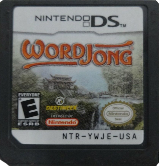 WordJong cartridge for Nintendo DS (DS) puzzle word video game