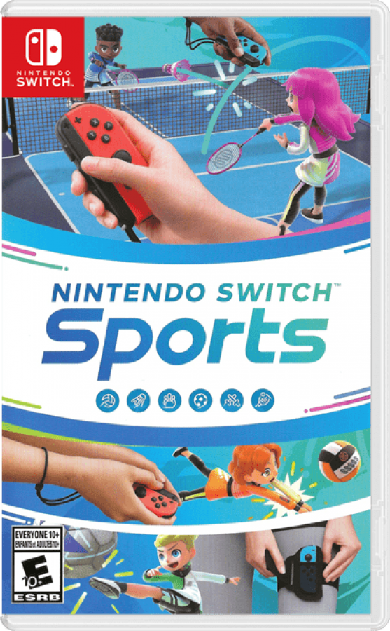 Nintendo Switch Sports with leg strap cover art for Nintendo Switch NS video game