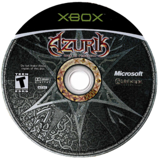 Azurik: Rise of Perathia disc art for Xbox (XBOX) video game