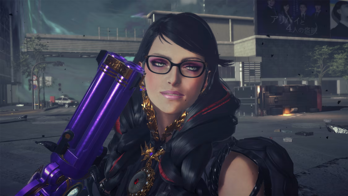 Bayonetta 3 Nintendo Switch game featuring fast-paced witch combat and cinematic action gameplay screenshot