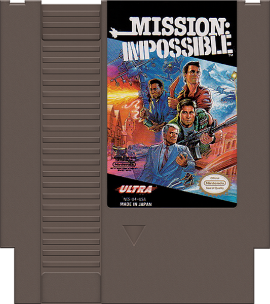 Mission Impossible cartridge for Nintendo Entertainment System (NES) retro video game