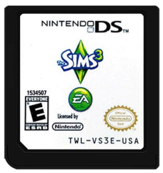 The Sims 3  – Nintendo DS (DS) Front Cover Cartridge Art