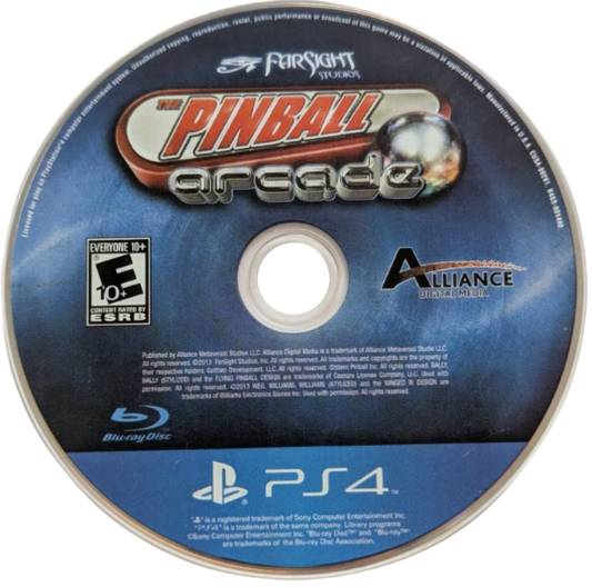 The Pinball Arcade – PlayStation 4 (PS4) video game disc, pinball simulation game