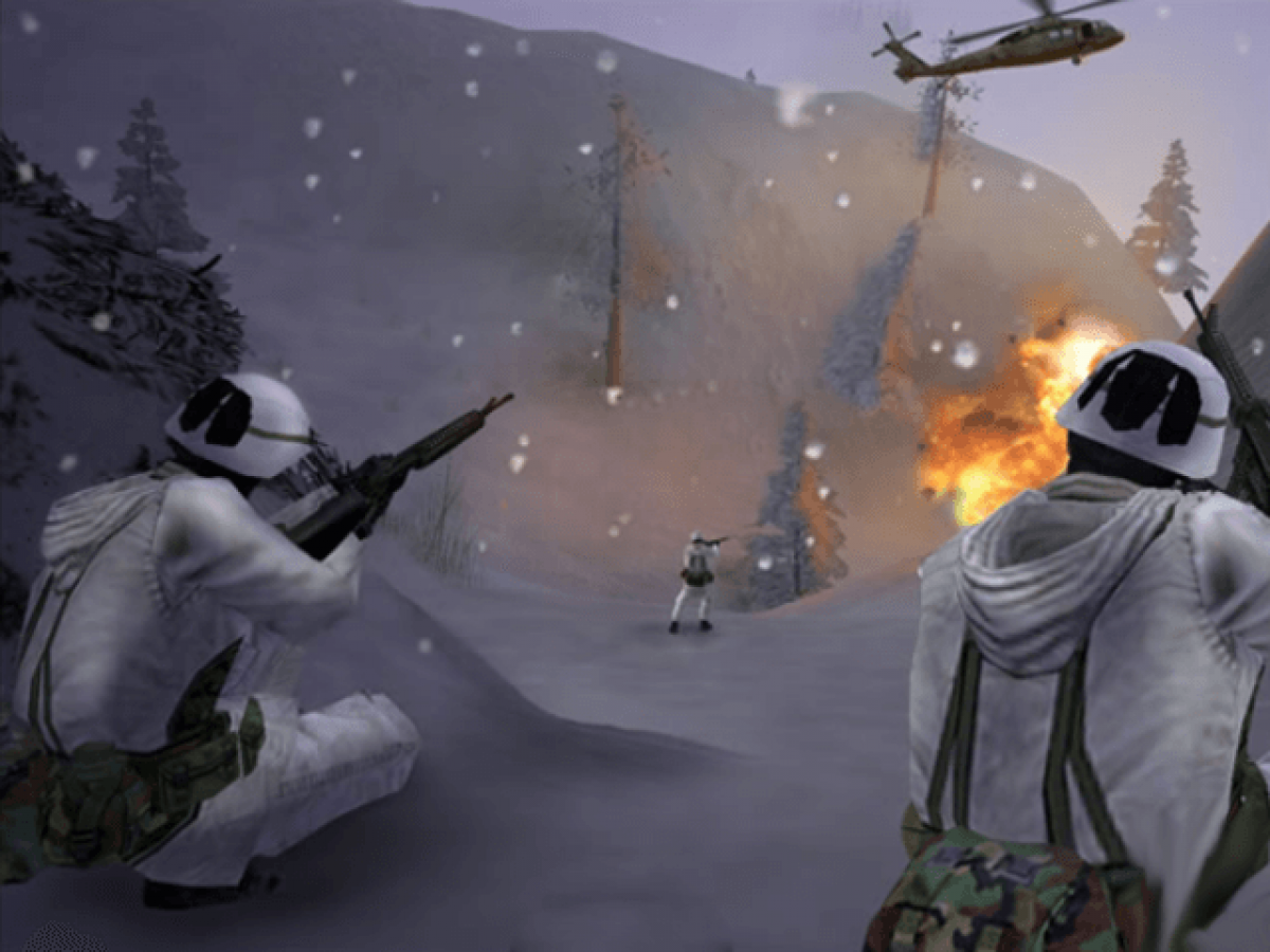 America's Army: Rise of a Soldier gameplay art for Xbox (XBOX) video game