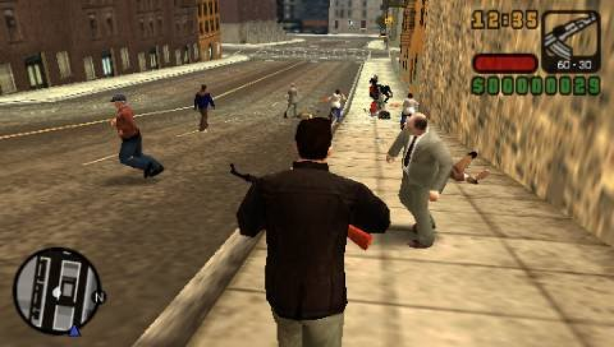 Grand Theft Auto: Liberty City Stories gameplay for PlayStation Portable (PSP) open-world action-adventure video game