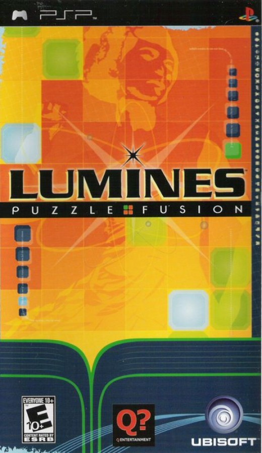 Lumines cover art for Playstation Portable video game.