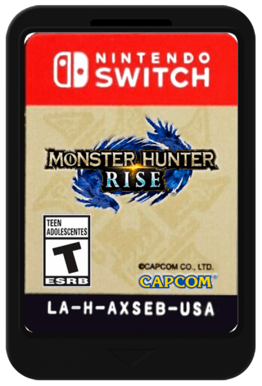 Monster Hunter Rise – Nintendo Switch (NS) Front Cover cartridge Art for this NS video Game