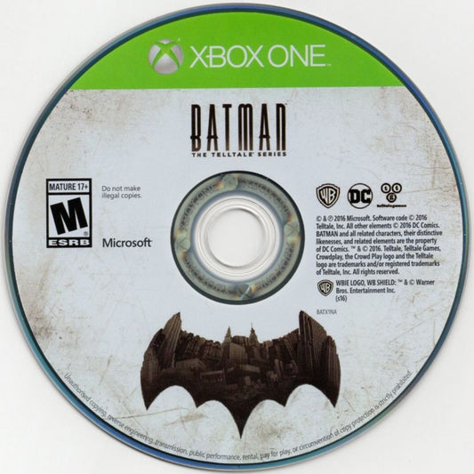 Batman: The Telltale Series – Xbox One (XONE) disc for episodic action-adventure game