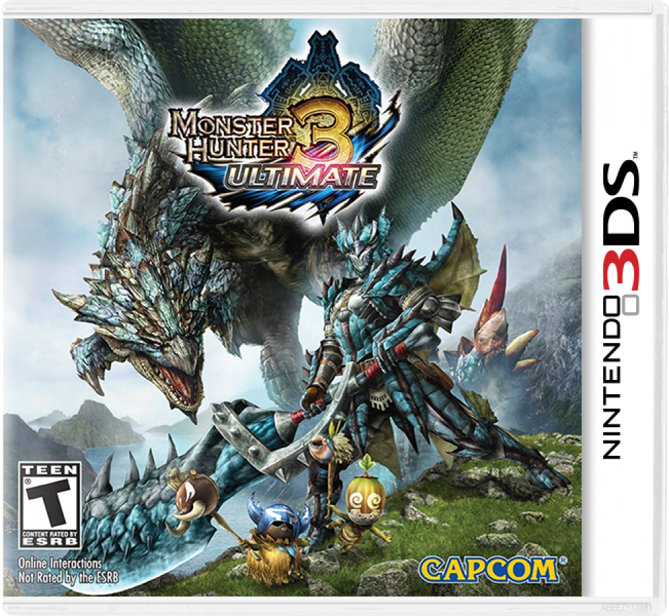 Monster Hunter 3 Ultimate cover art for Nintendo 3DS 3DS video game