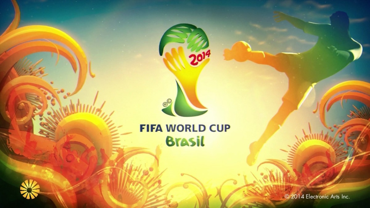 2014 FIFA World Cup Brazil home screen for Xbox 360 (X360) retro soccer video game