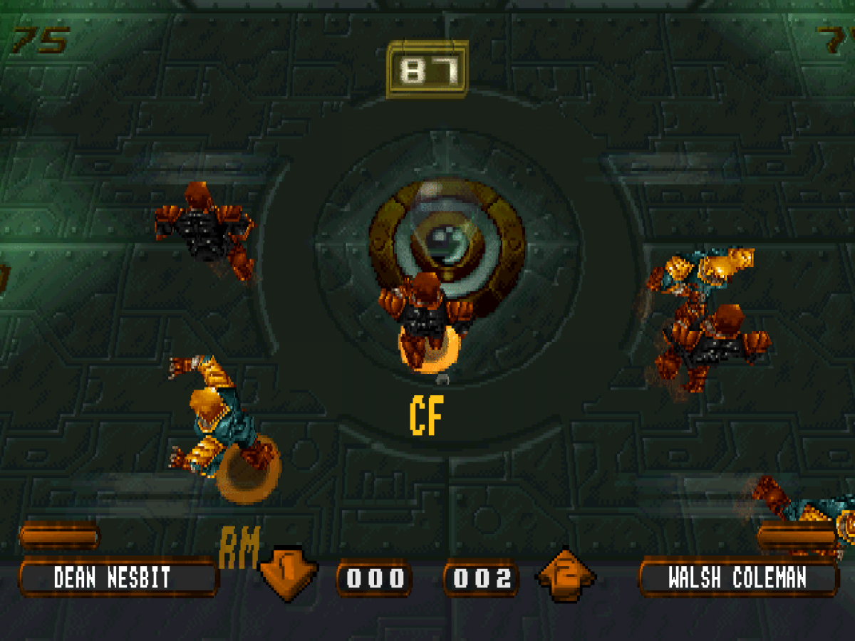 Speedball 2100 gameplay for PlayStation 1 (PS1) futuristic sports video game