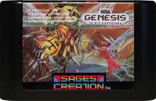 Insector X Sega Genesis retro video game shoot em up cartridge (1990)