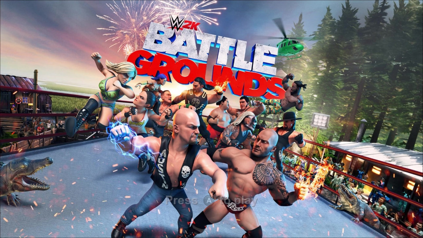 WWE 2K Battlegrounds advert for Nintendo Switch (NS) video game