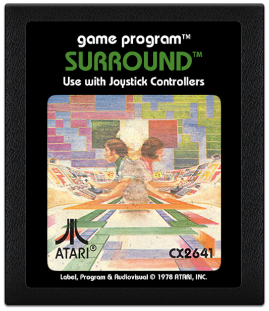 Surround cartridge art for Atari 2600 video game