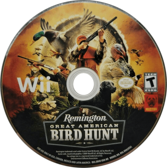 Remington Great American Bird Hunt – Nintendo Wii (Wii) hunting simulation shooting sports video game disc
