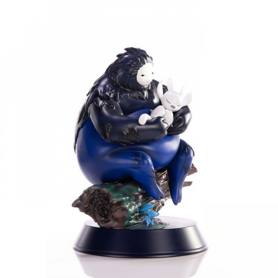 Ori and Naru Statue collectible Ori and the Blind Forest figure featuring Ori and Naru character designs detailed sculpted figures emotional woodland scene premium construction display base collectible video game merchandise and high end collector display appeal side view