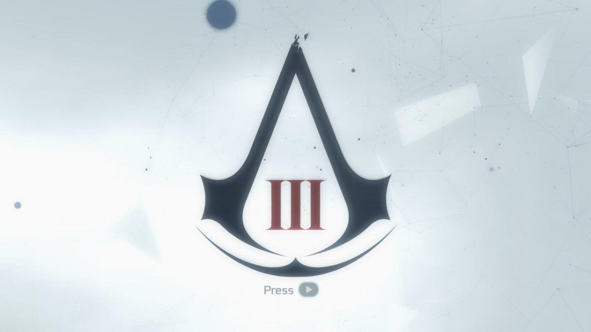 Assassin's Creed III start screen for Xbox 360 (X360) action-adventure video game