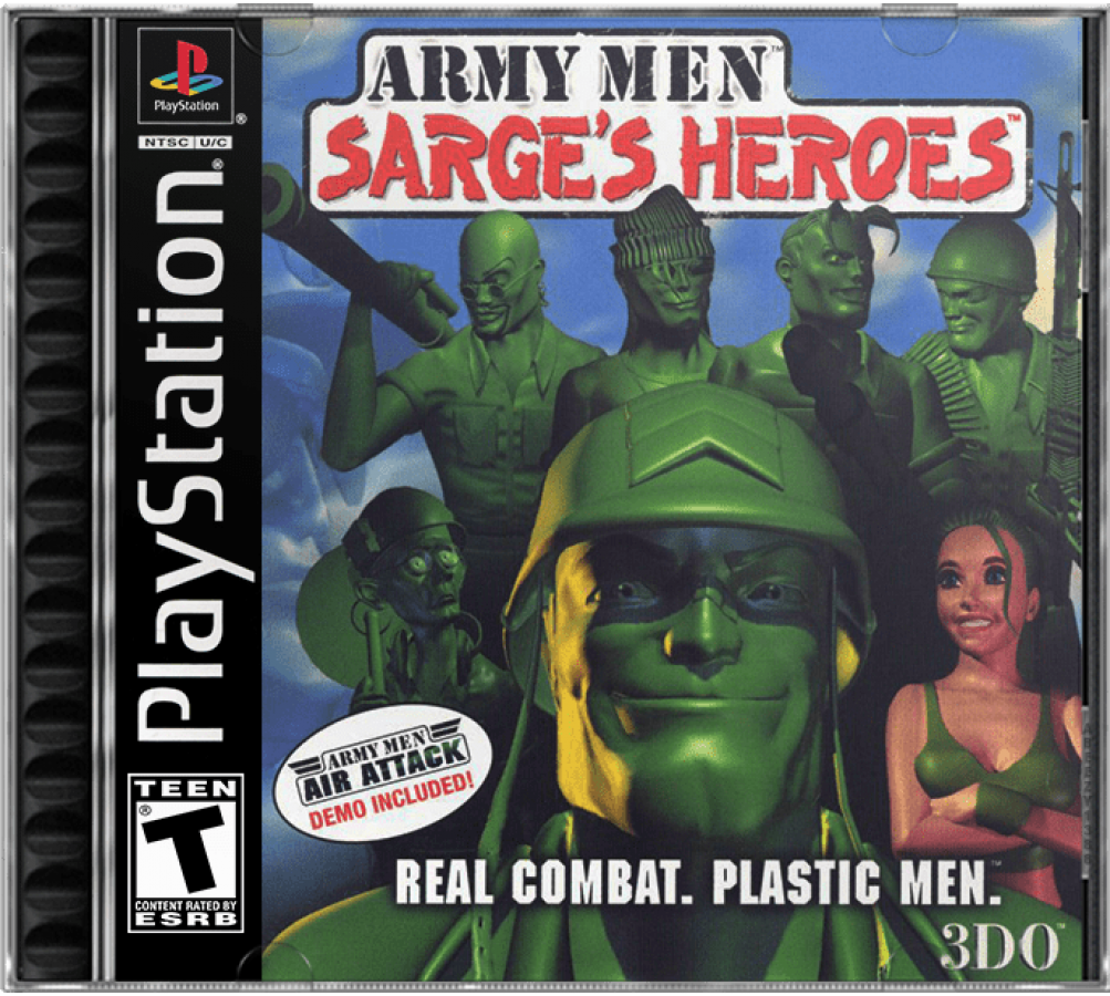 Army Men: Sarge's Heroes cover art for PlayStation 1 (PS1) video game