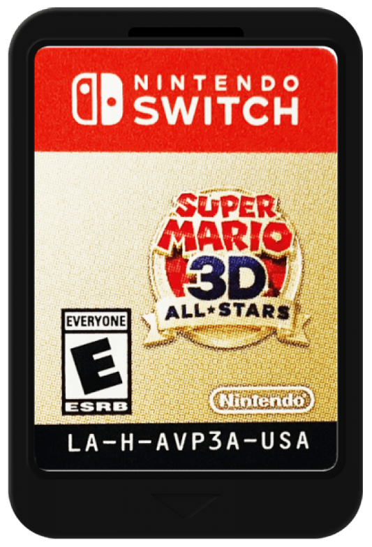 Super Mario 3D All Stars cartridge for Nintendo Switch compilation game