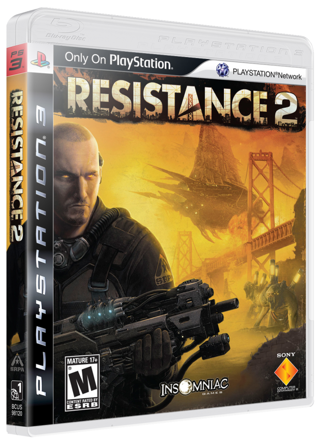 Resistance 2 cover art for PlayStation 3 PS3 video game