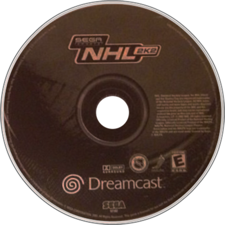 NHL 2K2 disc art for Sega Dreamcast (DC) video game