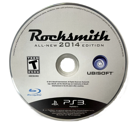Rocksmith 2014 disc art for PlayStation 3 (PS3) video game