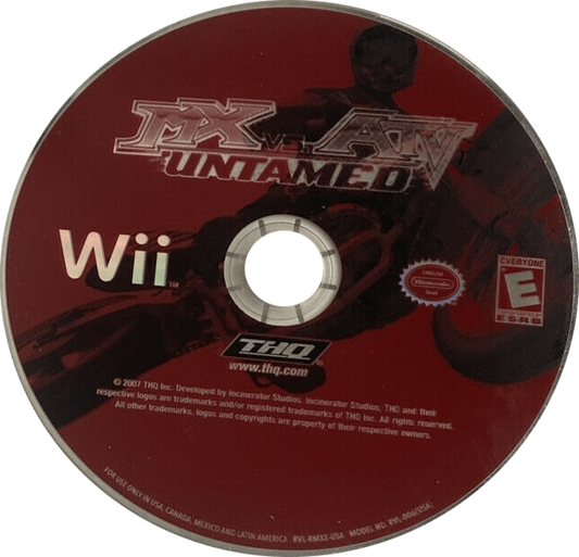 MX vs. ATV: Untamed – Nintendo Wii (Wii) off-road racing motocross simulation sports video game disc