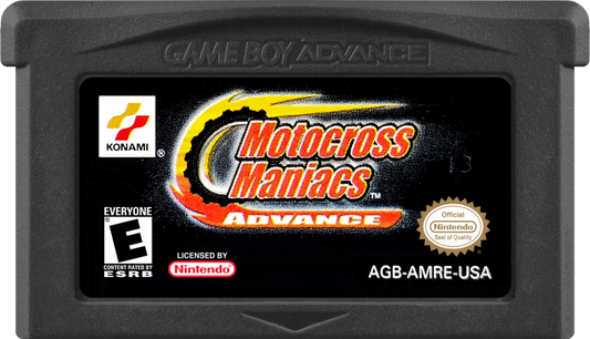 Motocross Maniacs Advance game cartridge for Game Boy Advance GBA video game