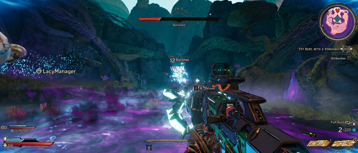 Tiny Tina's Wonderland gameplay for PlayStation 4 video game.