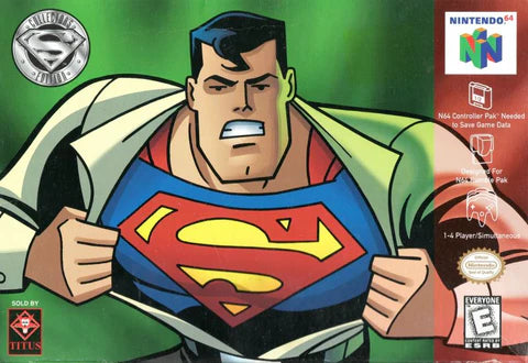 Superman 64 cover art for Nintendo 64 (N64) video game