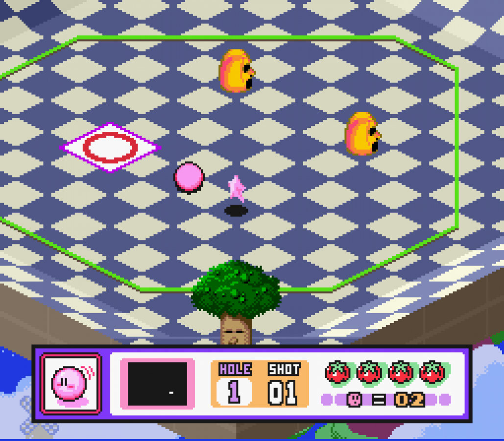 Kirby's Dream Course gameplay image for Super Nintendo Entertainment System (SNES) retro video game