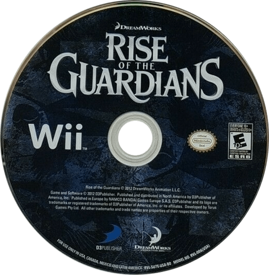 Rise of the Guardians – Nintendo Wii (Wii) action-adventure fantasy family video game disc